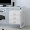 Flash Furniture Computer Desk Computer Desk w/3 Drawer Pedestal, Wht, 25-1/2" to 33" D X 29-3/4" H, 55" W X NAN-WK-017-GG - alternate 10